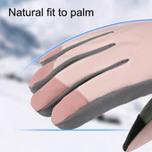 1 чифт топли ръкавици Изискани преносими чувствителни термални ски ръкавици на открито за колоездене Спортни ръкавици Велосипедни ръкавици