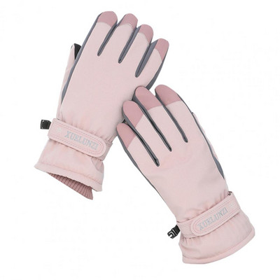 1 чифт топли ръкавици Изискани преносими чувствителни термални ски ръкавици на открито за колоездене Спортни ръкавици Велосипедни ръкавици