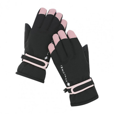 1 чифт топли ръкавици Изискани преносими чувствителни термални ски ръкавици на открито за колоездене Спортни ръкавици Велосипедни ръкавици