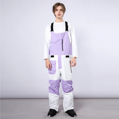 Naujos vyriškos slidinėjimo kelnės, neperšlampamos, atsparios vėjui, lauko snieglenčių dėvėjimas, šiluminės šiltos moteriškos sniego kelnės, žieminės kelnės, kombinezonas, kombinezonas