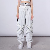 2022 m. žiema Naujos slidinėjimo kelnės Moteriški kombinezonai, sportiniai, vėjui atsparūs, snieglenčių kostiumai, moteriški, neperšlampami kelnės, šiltos sniego kelnės