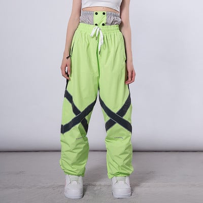 2022 m. žiema Naujos slidinėjimo kelnės Moteriški kombinezonai, sportiniai, vėjui atsparūs, snieglenčių kostiumai, moteriški, neperšlampami kelnės, šiltos sniego kelnės