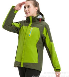 Vandeniui atspari lauko vyriška dviejų dalių vilnos alpinizmo striukė trys viename