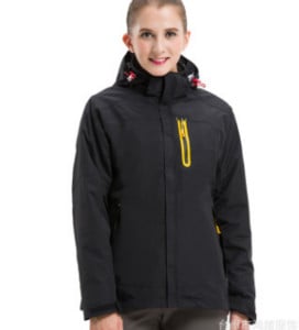 Vandeniui atspari lauko vyriška dviejų dalių vilnos alpinizmo striukė trys viename