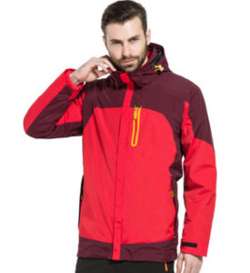 Vandeniui atspari lauko vyriška dviejų dalių vilnos alpinizmo striukė trys viename