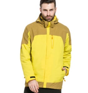 Vandeniui atspari lauko vyriška dviejų dalių vilnos alpinizmo striukė trys viename