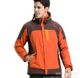 Vandeniui atspari lauko vyriška dviejų dalių vilnos alpinizmo striukė trys viename