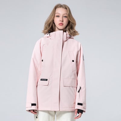 Nauja įrankių slidinėjimo striukė Moterų žiemos lauko laipiojimas snieglente Stovyklavimas storėjantis šiltas, atsparus vėjui ir vandeniui atsparus snieglenčių paltai