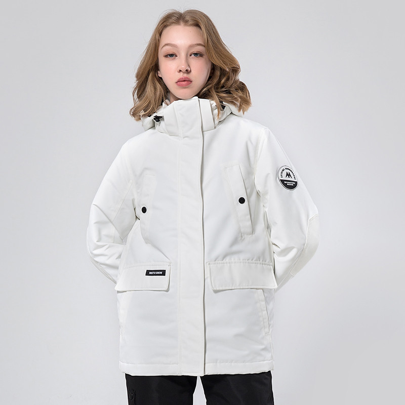 Nauja įrankių slidinėjimo striukė Moterų žiemos lauko laipiojimas snieglente Stovyklavimas storėjantis šiltas, atsparus vėjui ir vandeniui atsparus snieglenčių paltai