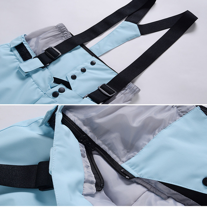 Žiemos naujos slidinėjimo kelnės Vyriški kombinezonai pastorinti šilti sniego kelnės moteriškos vėjui atsparios vandeniui lauko sportinės snieglenčių kostiumai kelnės