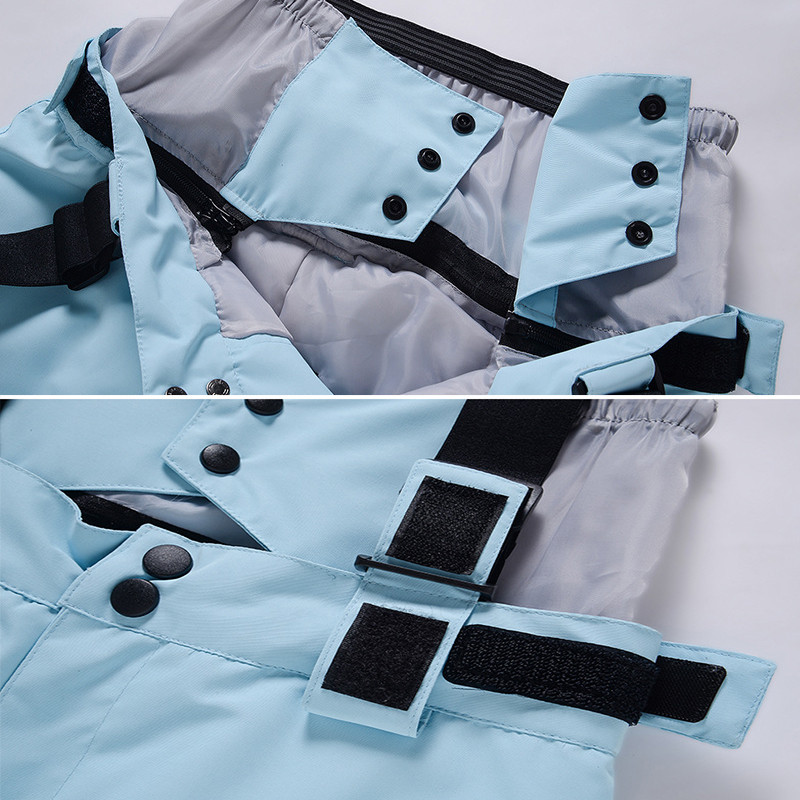Žiemos naujos slidinėjimo kelnės Vyriški kombinezonai pastorinti šilti sniego kelnės moteriškos vėjui atsparios vandeniui lauko sportinės snieglenčių kostiumai kelnės