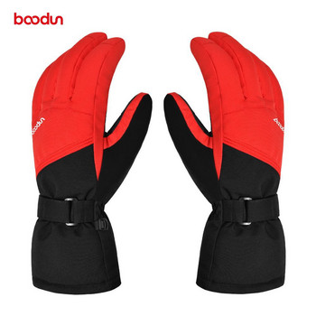 Ски ръкавици зимни 3M студени топли ръкавици за мъже и жени на открито против плъзгане с пет пръста сензорен екран ски ръкавици