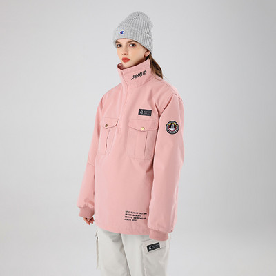 2022 m. žiemos nauja slidinėjimo striukė, viršutinė moteriška apykakle, snieglenčių striukė, vyriškas storas, šiltas slidinėjimo kostiumas, atsparus vėjui, vandeniui atsparus drabužis