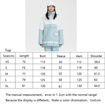 Νέα κορυφαία στολή σκι Γυναικεία μπουφάν για Snowboard Ζεστά μπουφάν για σκι Μπλούζες πουλόβερ Αδιάβροχα μπουφάν με κουκούλα Ρούχα Διατηρούνται ζεστά