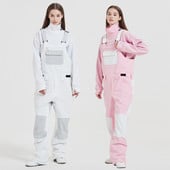 Slidinėjimo kelnės su snieglenčių sportu, moteriškos, vandeniui atsparios sniego kelnės, vyriškos lauko slidinėjimo kombinezonas, vienetinis žiemos kombinezonas, atsparus vėjui