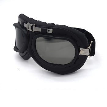 Mooreaxe Мотоциклетни очила Очила Втората световна война Steampunk Vintage Pilot Jet Helmet Glasses Biker ATV Колоездене Ски Слънчеви очила Ски очила