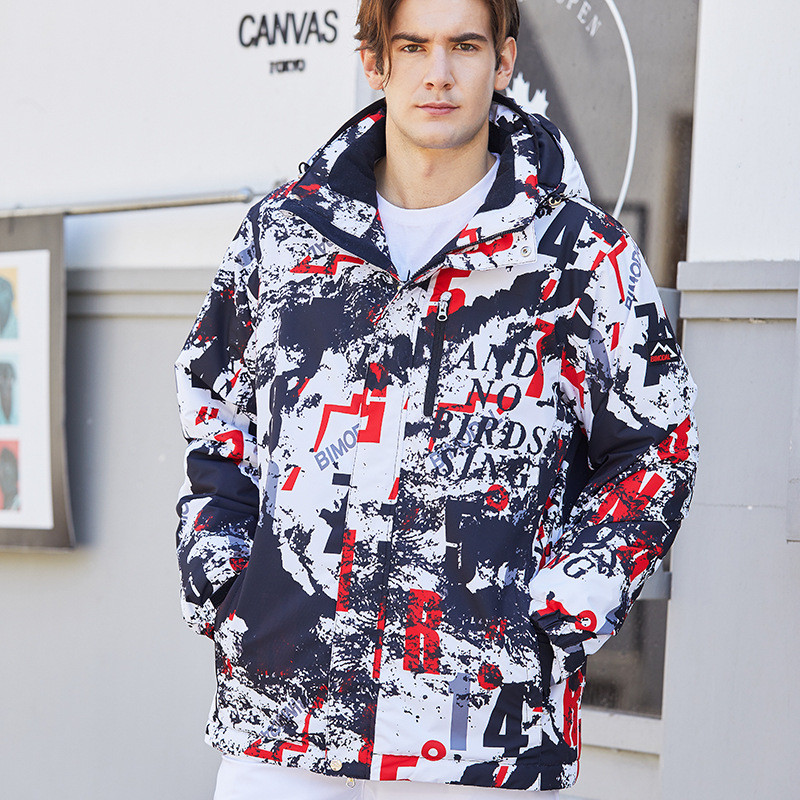 Žiemos vyriškas slidinėjimo paltas snieglenčių striukė Neperšlampama paltas Vėjui atspari slidinėjimo striukė Stori Thermal Parka snieglenčių drabužiai