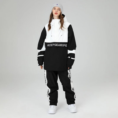 2023 Skijaško odijelo OVERSIZE Široka hip-hop verzija Skijaško odijelo Odijelo s jednom daskom Dvostruka daska Žensko muško vodootporno odijelo za snijeg