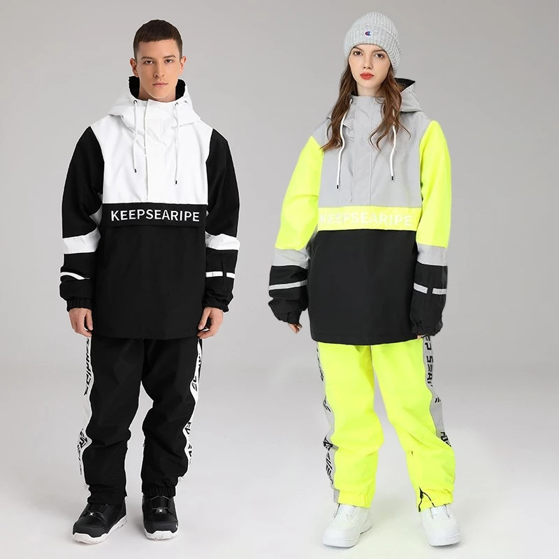 2023 Skijaško odijelo OVERSIZE Široka hip-hop verzija Skijaško odijelo Odijelo s jednom daskom Dvostruka daska Žensko muško vodootporno odijelo za snijeg