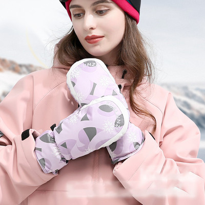 Moteriškos slidinėjimo pirštinės, dviračių sportas, bėgimas, bėgimas, snieglenčių sportas