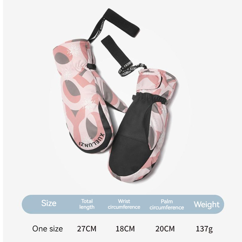 Moteriškos slidinėjimo pirštinės, dviračių sportas, bėgimas, bėgimas, snieglenčių sportas