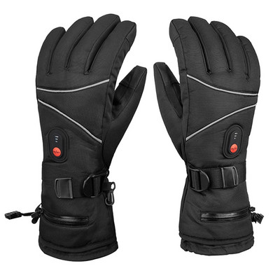 5V Θερμαινόμενα γάντια 4000Mah Ηλεκτρικά γάντια Οθόνη αφής Smart Heating Gloves Winter Heat Gloves for Cycling Riding Ski