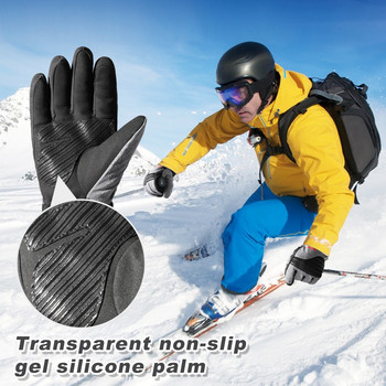 Зимни свръхлеки ски ръкавици Сензорен екран Сноуборд Спорт Топли Водоустойчиви Ветроустойчиви Мотоциклетни Колоездене Снежни ръкавици Мъже Жени