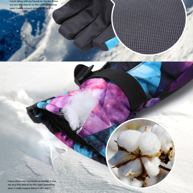 NANDN žiemos šilta snieglenčių slidinėjimo pirštinės Vyriškos Moteriškos Sniego pirštinės Neperšlampamos Slidinėjimas Sniego motociklas Handschoemen Air+ L XL