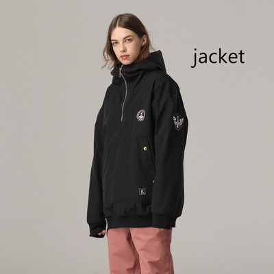 Naujas paltas, 2022 m. slidinėjimo striukė, moteriška vyriška lauko sportinė snieglenčių kostiumėlis, atsparus vėjui, vandeniui atsparus žieminis laisvas viršutinis slidinėjimo kostiumas su gobtuvu