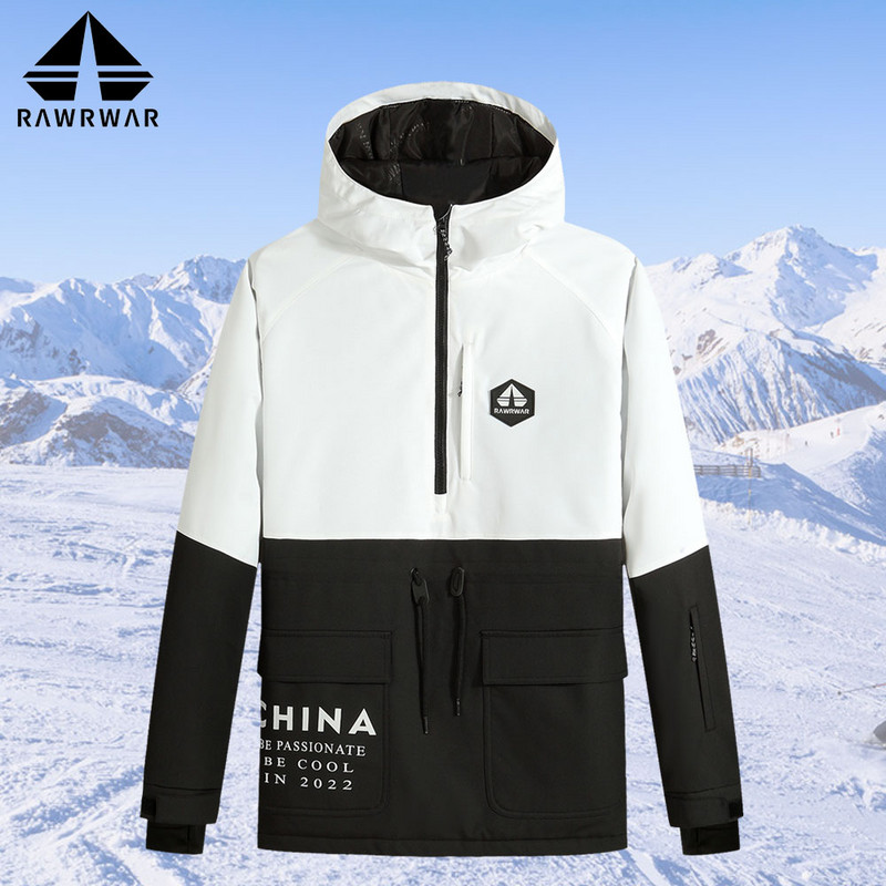 Sí kapucnis pulóver szélálló vízálló téli férfi és női kabát kültéri lovaglás ruházat sí snowboard síkabát