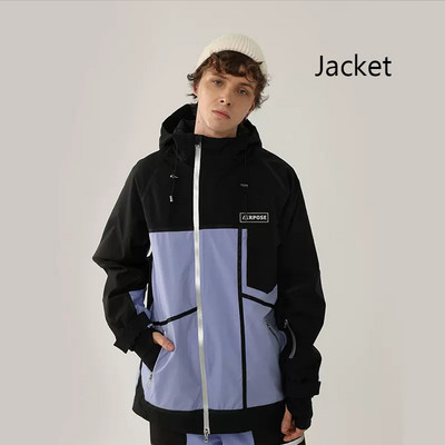 Jachetă de schi de top pentru femei, sport în aer liber, costum de snowboard, bărbați, jachete de drumeție, rezistentă la vânt, impermeabilă, cu glugă, set de schi, îmbrăcăminte de iarnă