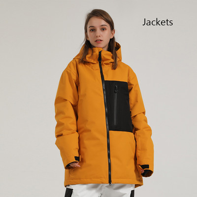 2022 m. žiema Naujos viršūnės Slidinėjimo striukės Moteriškos lauko sportinės snieglenčių striukės Vyriškos, atsparios vėjui ir vandeniui, slidinėjimo kostiumai, šilti drabužiai.