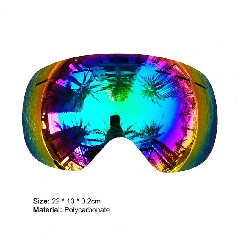 1vnt. HX06 slidinėjimo akinių lęšiai Dvisluoksniai sniego aklumui atsparūs UV apsauga snieglenčių akinių lęšiai sniego slidinėjimo pakeitimas