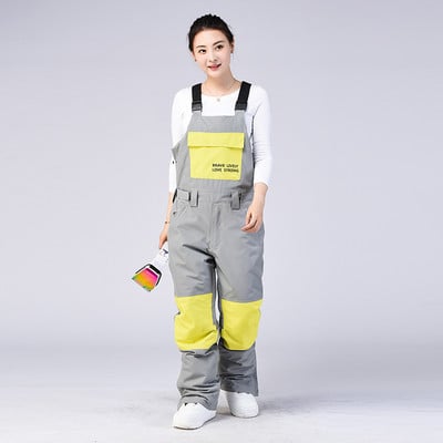 Nauji slidinėjimo kostiumai kelnės Moteriški lauko sportiniai snieglenčių kombinezonai vandeniui atsparūs vyriški moteriški šilti slidinėjimo sniego kelnės žieminiai drabužiai