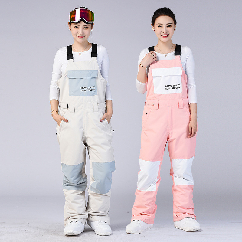 Nauji slidinėjimo kostiumai kelnės Moteriški lauko sportiniai snieglenčių kombinezonai vandeniui atsparūs vyriški moteriški šilti slidinėjimo sniego kelnės žieminiai drabužiai