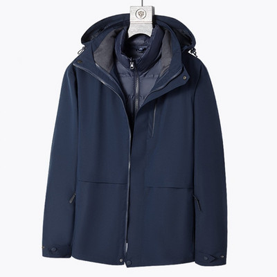 Naujas žieminis pūkinis pamušalas, šiltas moteriškas vyriškas kamufliažinis slidinėjimo paltas su gobtuvu, neperšlampama vėjui atspari pėsčiųjų snieglenčių striukė