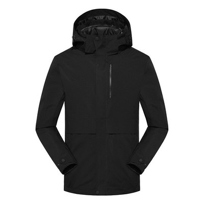 Naujas žieminis pūkinis pamušalas, šiltas moteriškas vyriškas kamufliažinis slidinėjimo paltas su gobtuvu, neperšlampama vėjui atspari pėsčiųjų snieglenčių striukė