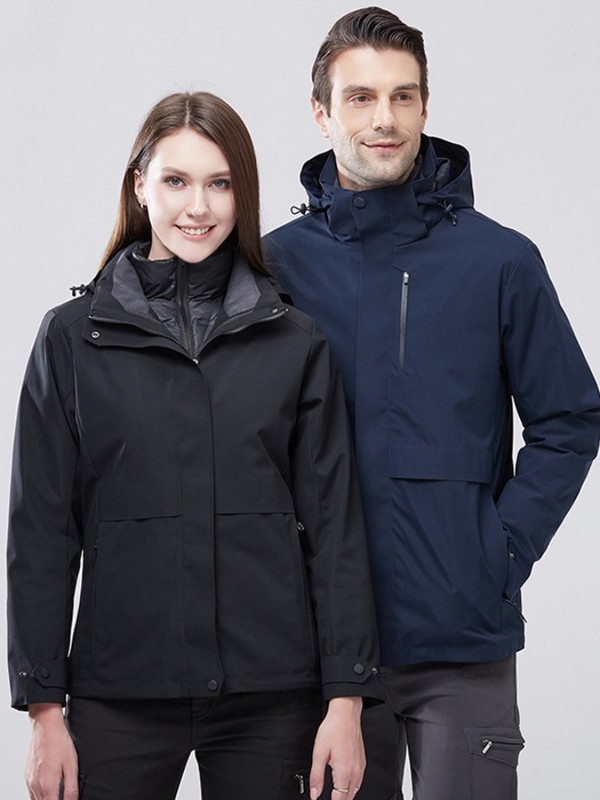 Naujas žieminis pūkinis pamušalas, šiltas moteriškas vyriškas kamufliažinis slidinėjimo paltas su gobtuvu, neperšlampama vėjui atspari pėsčiųjų snieglenčių striukė