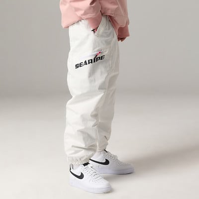 Naujos moteriškos slidinėjimo kelnės storinamos šiltos vyriškos lauko sportinės snieglenčių kelnės Kombinezonai neperšlampami vandeniui neperšlampami sniego kelnės žieminiai drabužiai