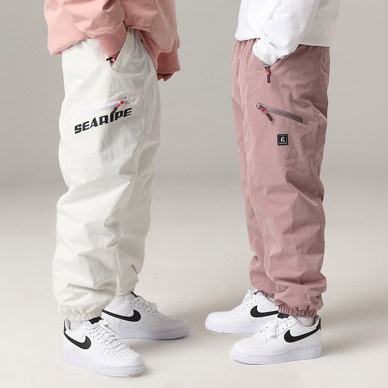 Naujos moteriškos slidinėjimo kelnės storinamos šiltos vyriškos lauko sportinės snieglenčių kelnės Kombinezonai neperšlampami vandeniui neperšlampami sniego kelnės žieminiai drabužiai