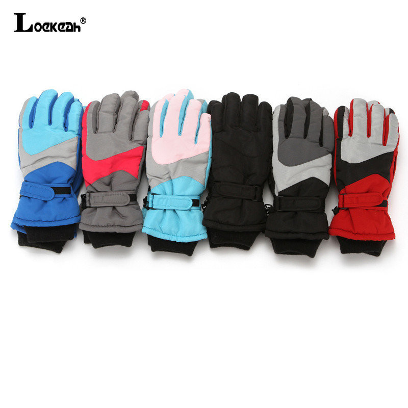 8–13 metų vaikams vilnos dviračių snieglenčių pirštinės berniukams mergaitėms vaikams atsparios vandeniui slidinėjimo pirštinės lauke žiemos šiltos sniego pirštinės