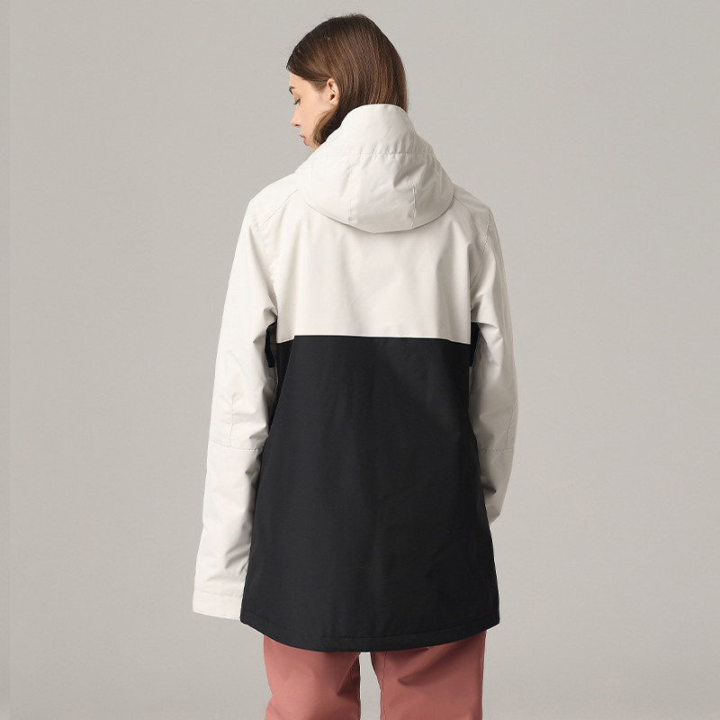 Nauja žieminė slidinėjimo striukė Moteriškiausia lauko sportinė dviračių sporto snieglenčių striukė Slidinėjimo kostiumas Drabužiai Kailis Sujungimas Atsparus vėjui Neperšlampamas