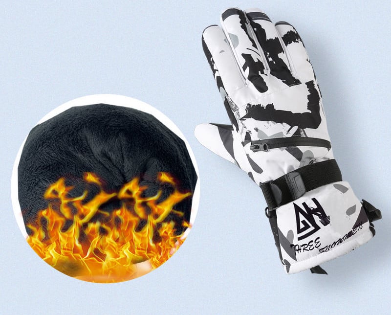 Vyrai, moterys, žieminės slidinėjimo pirštinės, slidinėjimo dviratininkų pirštinės Jutiklinis ekranas, vandeniui atsparios dviratininko pirštinės, vyriškos motociklininko, motociklininko, terminės pirštinės