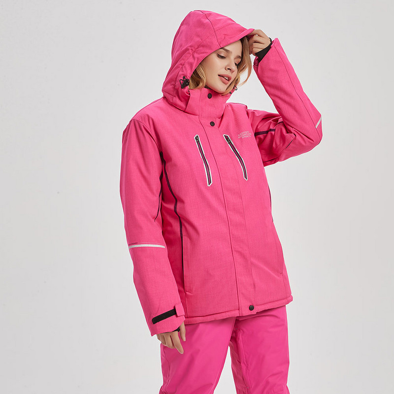 Gamintojas Slidinėjimo striukė Moteriška žiemos stora, vandeniui atspari, vėjui atspari itin šilta moteriška striukė lauke, moteriška slidinėjimo ir snieglenčių striukė