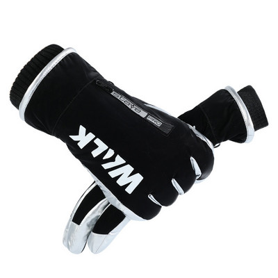 Vyriškos pirštinės, 2021 m. Naujos slidinėjimo pirštinės, atsparios vėjui, vandeniui atstumiantis jutiklinis ekranas, neslystantis aksomas, šiltas pirštinės, moteriškos žiemos