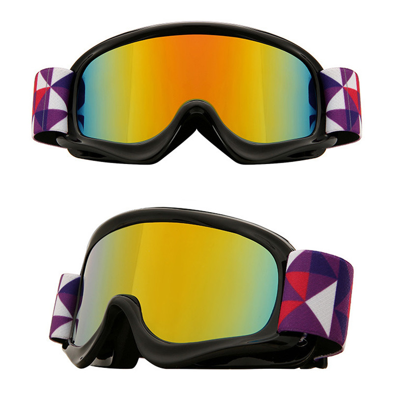 Snieglenčių akiniai nuo blizgesio vaikams Sniego sporto slidinėjimo akiniai vaikams žieminiai vėjui atsparūs UV400 slidinėjimo akiniai berniukams ir mergaitėms nuo rūko