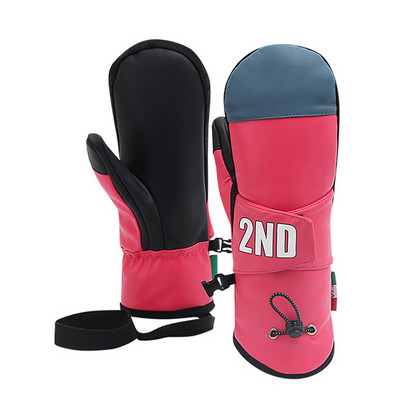 Naujos slidinėjimo pirštinės Moteriškos, šiltai dėvėjimuisi atsparios vyriškos alpinizmo dviračių snieglenčių pirštinės Vėjo nepraleidžiančios ir vandeniui atsparios slidinėjimo pirštinės