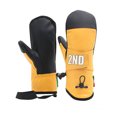 Naujos slidinėjimo pirštinės Moteriškos, šiltai dėvėjimuisi atsparios vyriškos alpinizmo dviračių snieglenčių pirštinės Vėjo nepraleidžiančios ir vandeniui atsparios slidinėjimo pirštinės