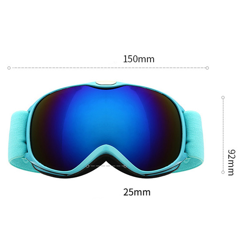 Snieglenčių akiniai Slidinėjimo akiniai vaikams Žieminiai vėjui atsparūs berniukai ir mergaitės UV400 Anti-ras Slidinėjimo akiniai vaikams Sferinis platus matymas