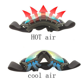 Γυαλιά σκι Γυαλιά υψηλής ευκρίνειας κατά της ομίχλης Γυαλιά Snow Γυαλιά Ski Winter αντιανεμικά γυαλιά Snowboard Snowmobile